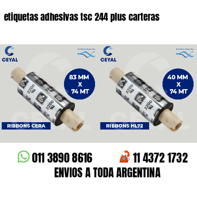 etiquetas adhesivas tsc 244 plus carteras