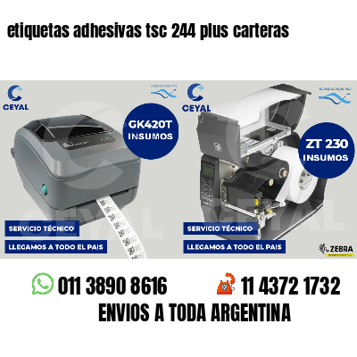 etiquetas adhesivas tsc 244 plus carteras