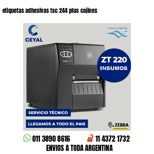 etiquetas adhesivas tsc 244 plus cojines