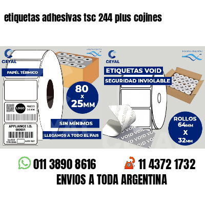 etiquetas adhesivas tsc 244 plus cojines