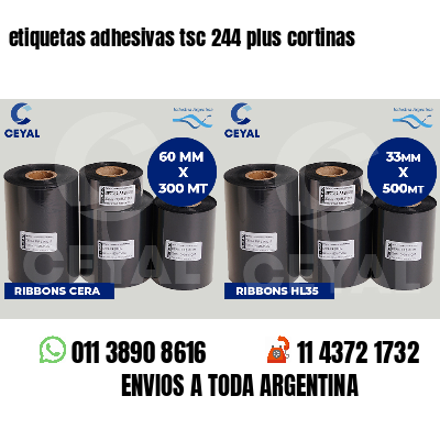 etiquetas adhesivas tsc 244 plus cortinas