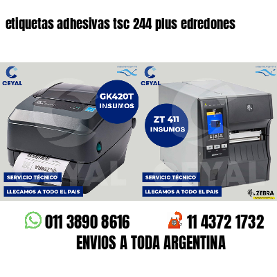 etiquetas adhesivas tsc 244 plus edredones