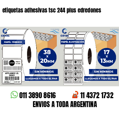 etiquetas adhesivas tsc 244 plus edredones
