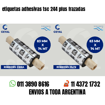 etiquetas adhesivas tsc 244 plus frazadas