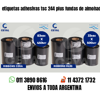 etiquetas adhesivas tsc 244 plus fundas de almohadones