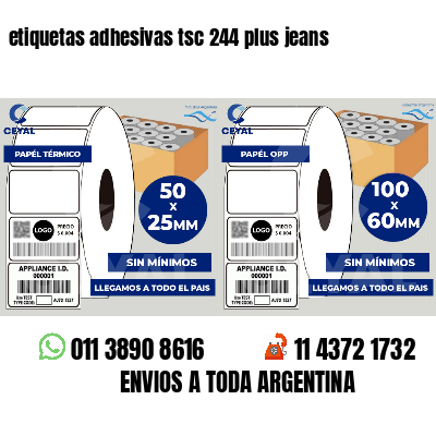 etiquetas adhesivas tsc 244 plus jeans
