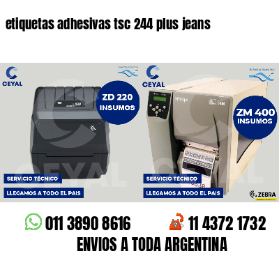 etiquetas adhesivas tsc 244 plus jeans