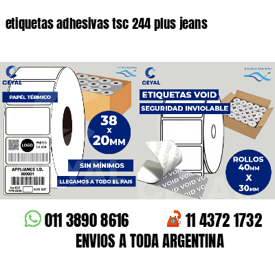 etiquetas adhesivas tsc 244 plus jeans