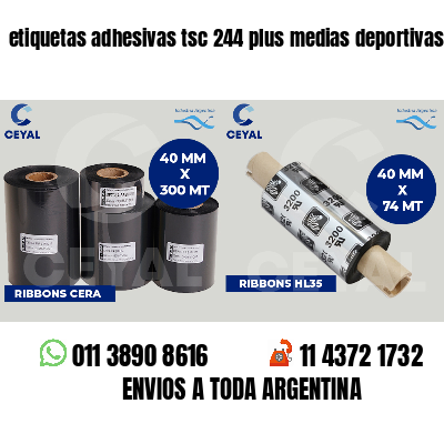 etiquetas adhesivas tsc 244 plus medias deportivas