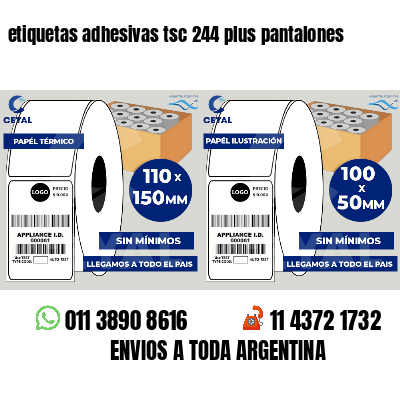 etiquetas adhesivas tsc 244 plus pantalones