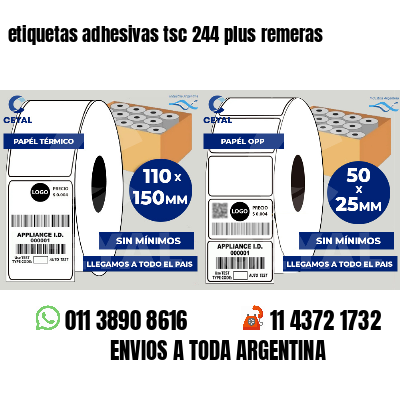 etiquetas adhesivas tsc 244 plus remeras