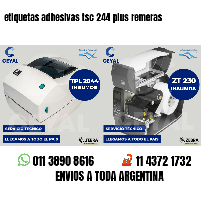 etiquetas adhesivas tsc 244 plus remeras