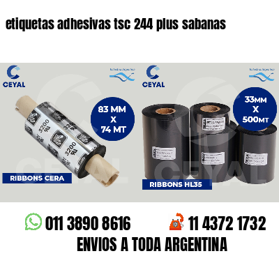 etiquetas adhesivas tsc 244 plus sabanas