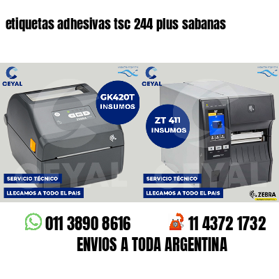 etiquetas adhesivas tsc 244 plus sabanas