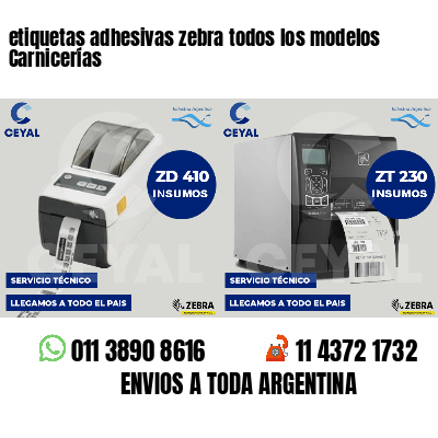 etiquetas adhesivas zebra todos los modelos Carnicerías