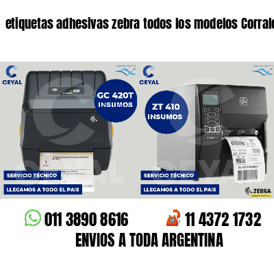 etiquetas adhesivas zebra todos los modelos Corralones
