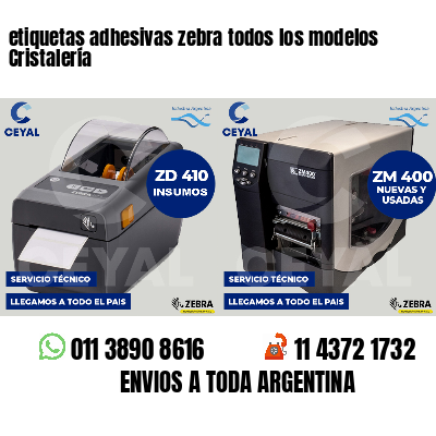 etiquetas adhesivas zebra todos los modelos Cristalería