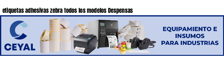 etiquetas adhesivas zebra todos los modelos Despensas
