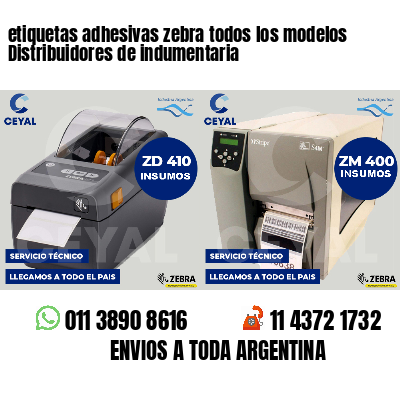 etiquetas adhesivas zebra todos los modelos Distribuidores de indumentaria