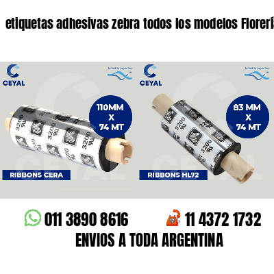 etiquetas adhesivas zebra todos los modelos Florerías