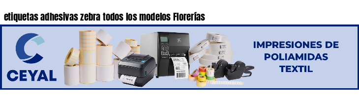 etiquetas adhesivas zebra todos los modelos Florerías