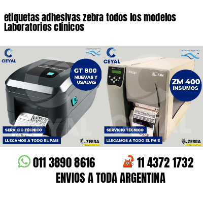 etiquetas adhesivas zebra todos los modelos Laboratorios clínicos