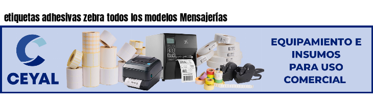 etiquetas adhesivas zebra todos los modelos Mensajerías