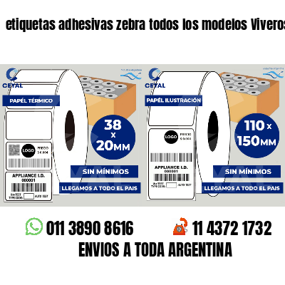 etiquetas adhesivas zebra todos los modelos Viveros