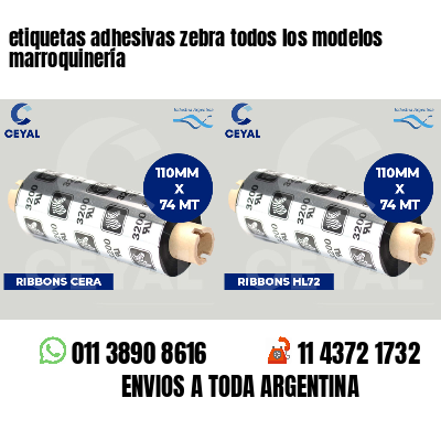 etiquetas adhesivas zebra todos los modelos marroquinería