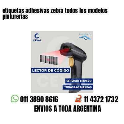 etiquetas adhesivas zebra todos los modelos pinturerías