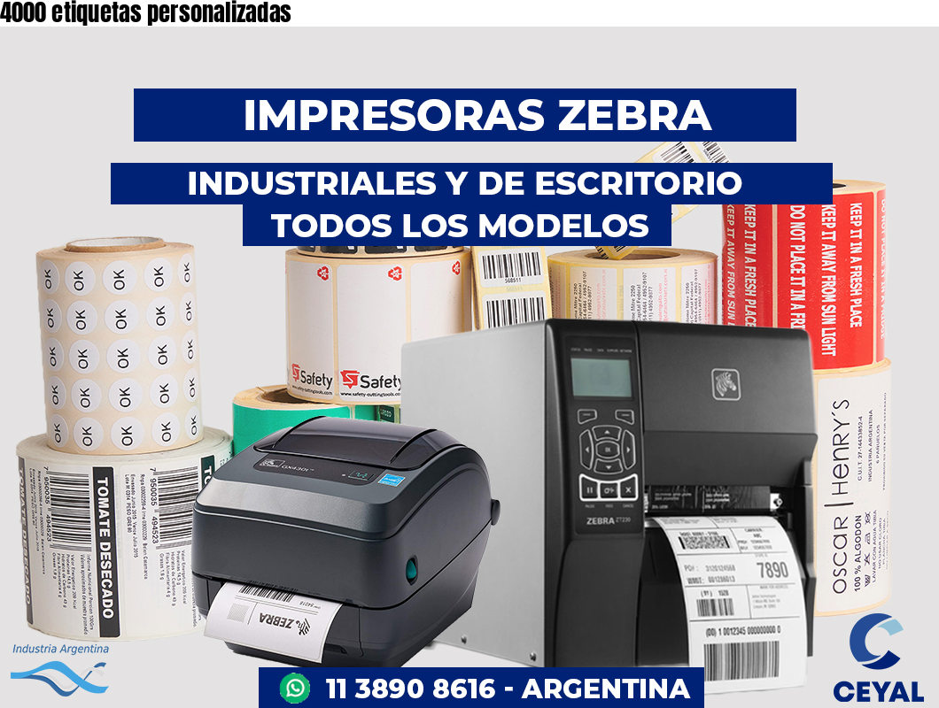 4000 etiquetas personalizadas