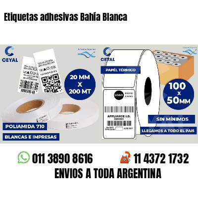 Etiquetas adhesivas Bahía Blanca