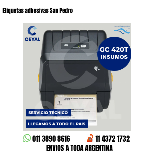 Etiquetas adhesivas San Pedro