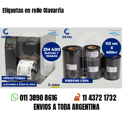 Etiquetas en rollo Olavarría