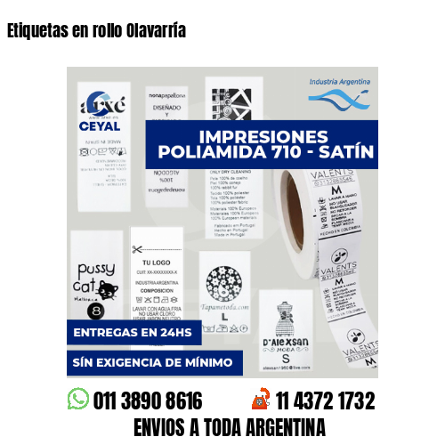 Etiquetas en rollo Olavarría