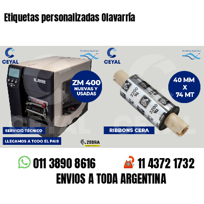 Etiquetas personalizadas Olavarría