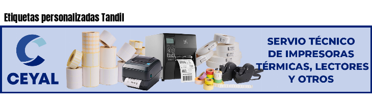 Etiquetas personalizadas Tandil
