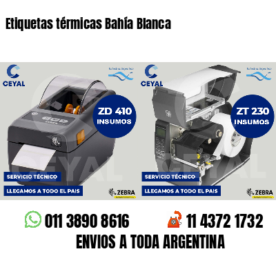 Etiquetas térmicas Bahía Blanca