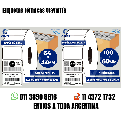 Etiquetas térmicas Olavarría