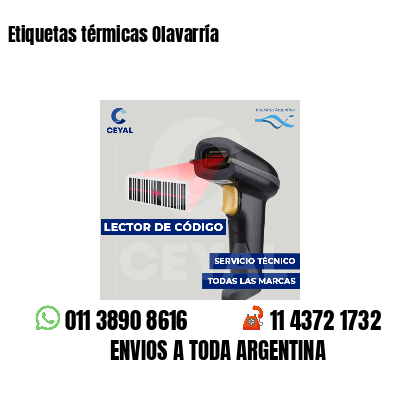 Etiquetas térmicas Olavarría