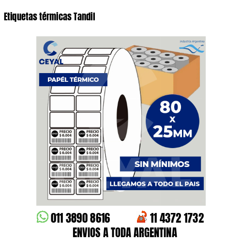 Etiquetas térmicas Tandil