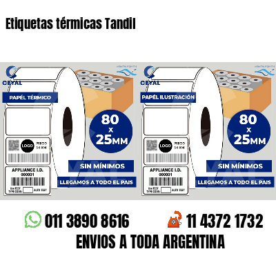 Etiquetas térmicas Tandil