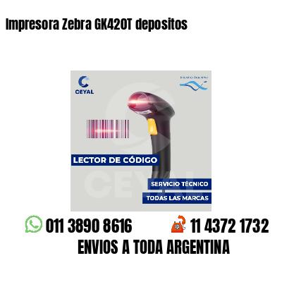 Impresora Zebra GK420T depositos