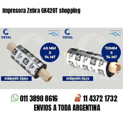 Impresora Zebra GK420T shopping