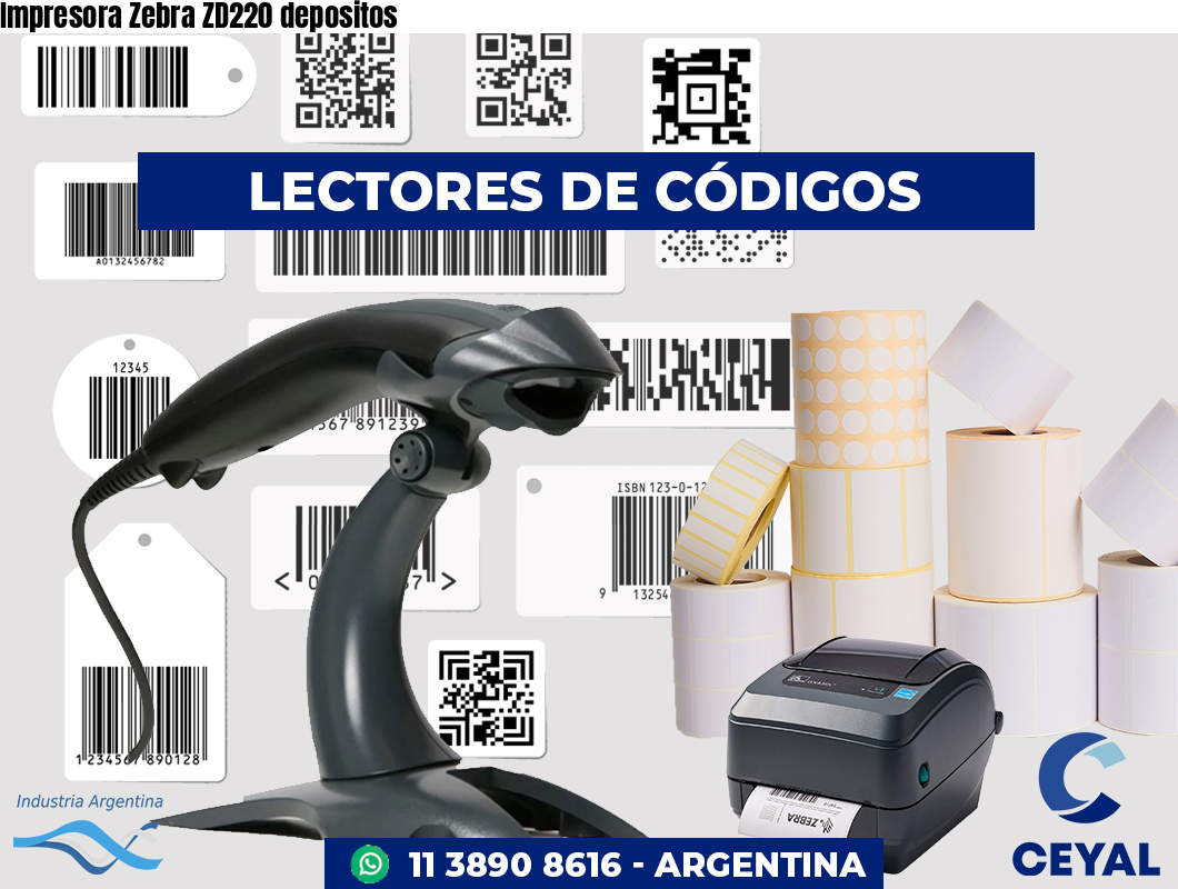 Impresora Zebra ZD220 depositos