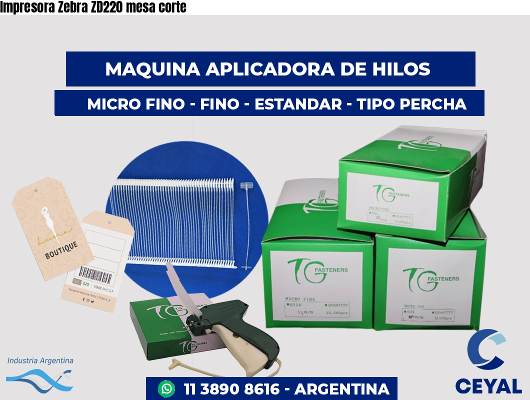 Impresora Zebra ZD220 mesa corte