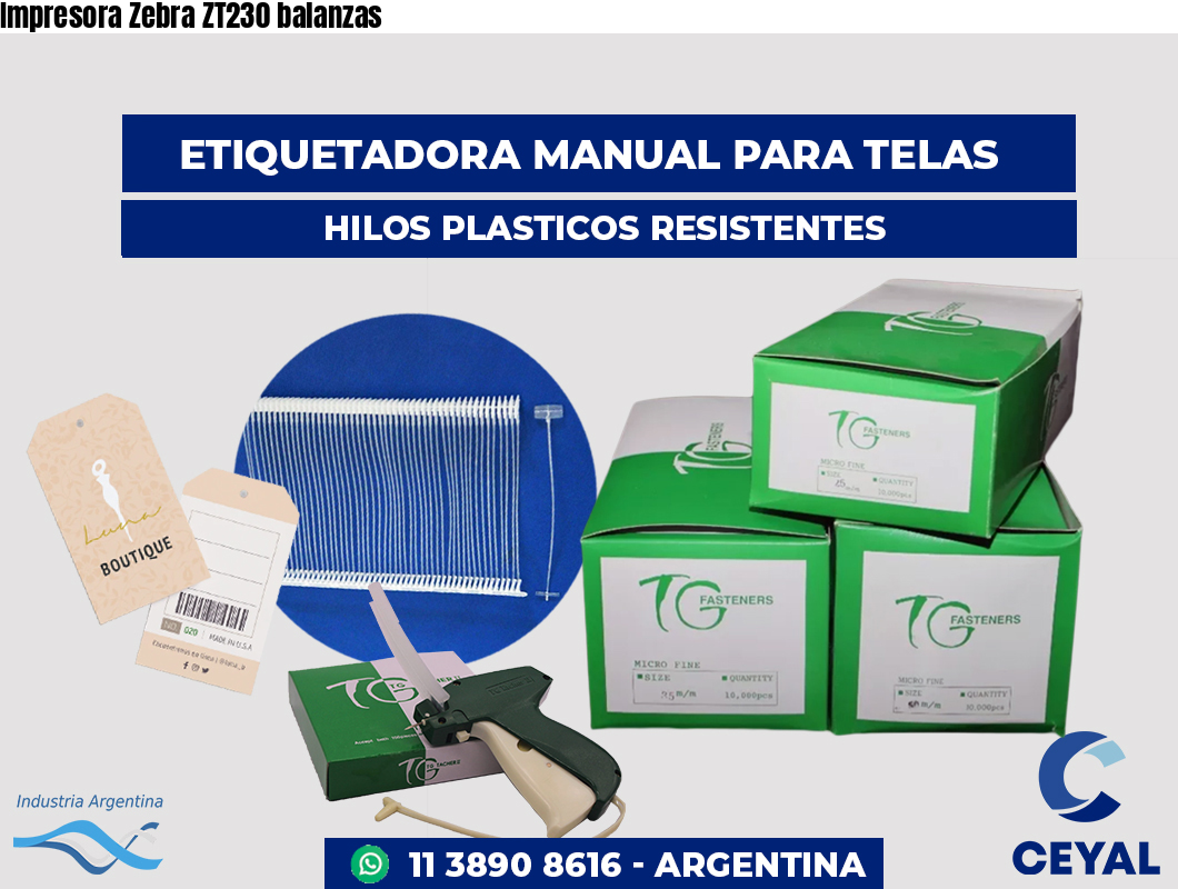 Impresora Zebra ZT230 balanzas