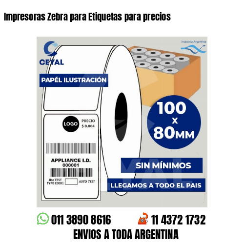 Impresoras Zebra para Etiquetas para precios