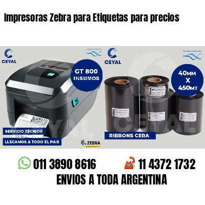 Impresoras Zebra para Etiquetas para precios