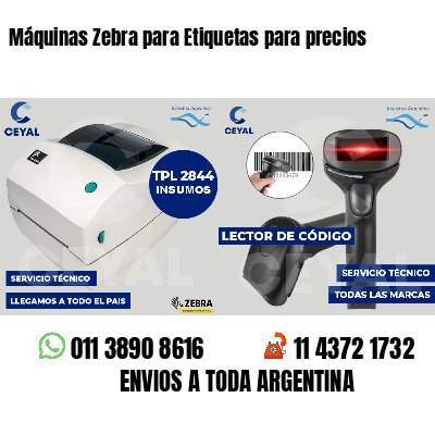 Máquinas Zebra para Etiquetas para precios